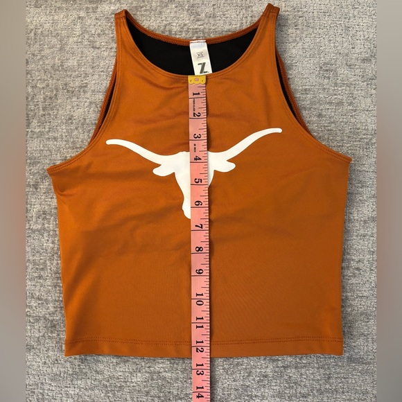 Women's Texas Longhorns Crop Tank Top - Picture 5 of 10